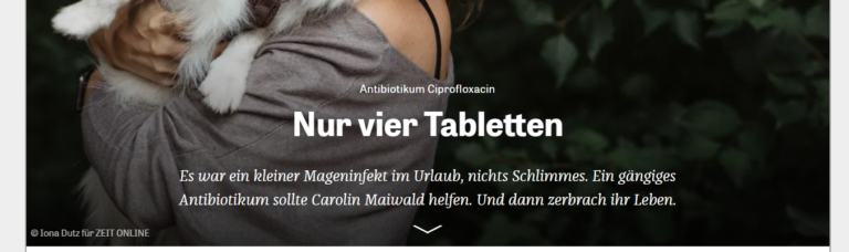 Nur vier Tabletten [Zeit Online]