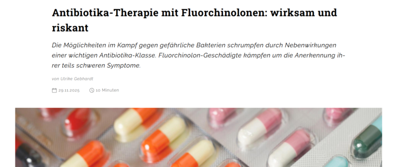 Antibiotika-Therapie mit FQ [Riffreporter]