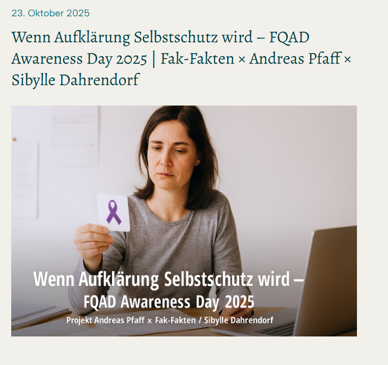 Wenn Aufklärung Selbstschutz wird – Awareness Day [Fak-Fakten]